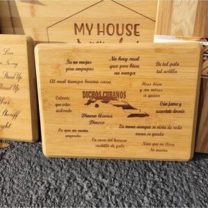 Cutting board " Dichos Cubanos "